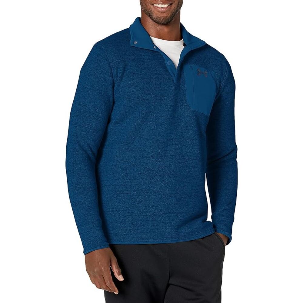 Under Armour Men's 3XL UA Specialist Henley 2.0 Pullover, Blue